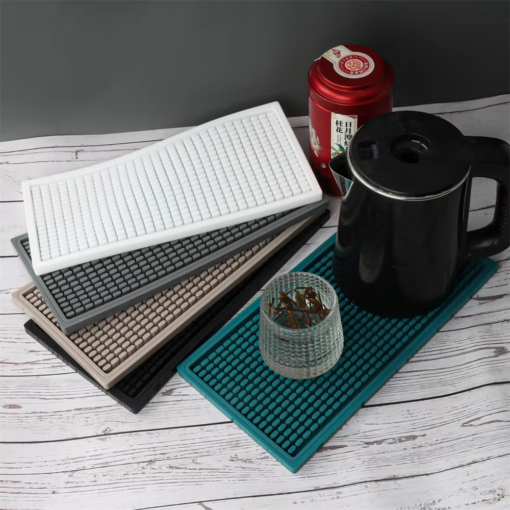 Coffee Equipment Tray - Tapete de Silicone para Bar de