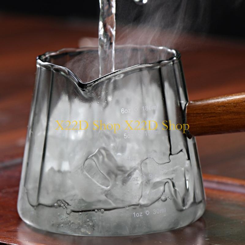 Espresso Shot Glass - Escala dobro profissional do punho 180ML