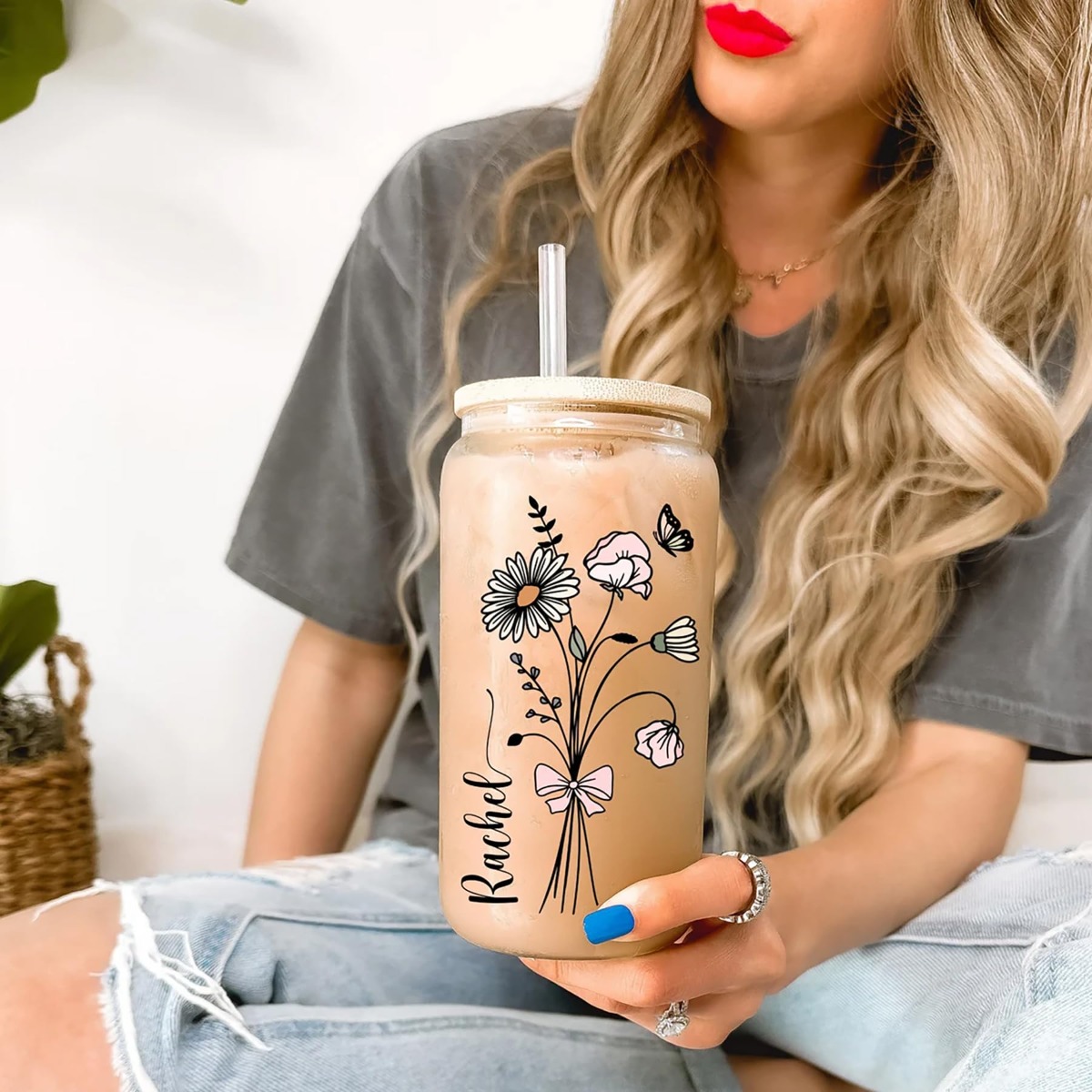 Coffee Equipment Gift - Copo Personalizado Fofo com Tampa e