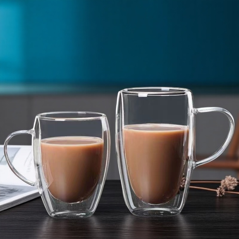Espresso Shot Glass - Canecas de café de parede dupla,