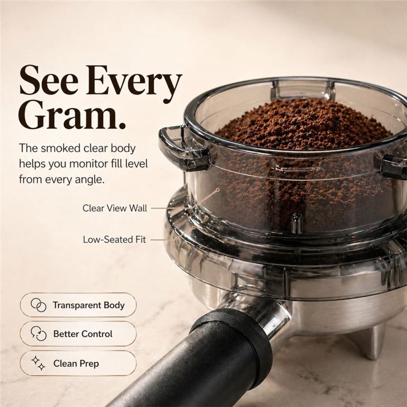 Breville Espresso Barista Express - Promoção! Funil de dosagem com trava