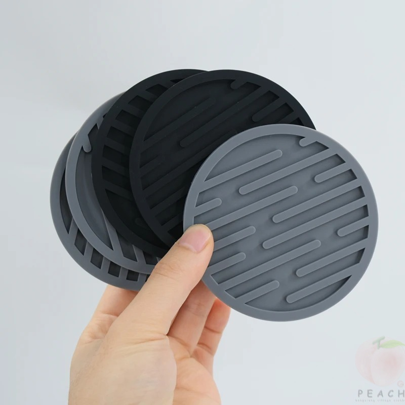 Espresso Shot Glass - 10cm porta-copos de silicone redondo resistente