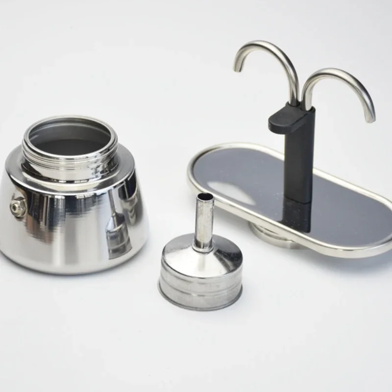 200ml mini moka pote tubo dupl - Hero Coffee Equipment avaliação e preço