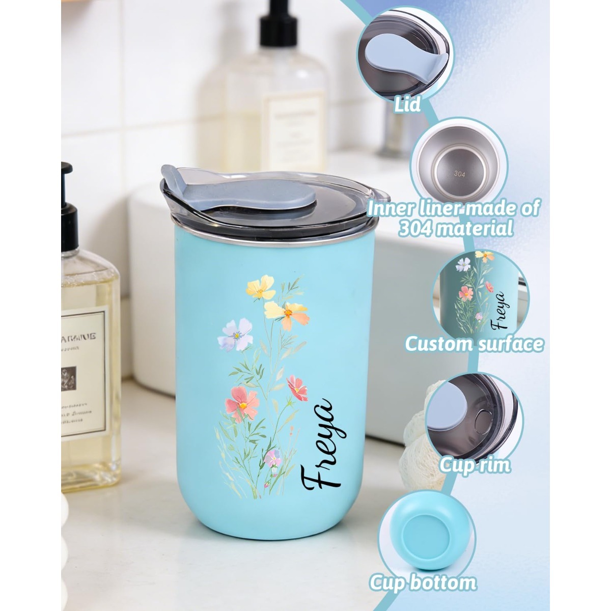 Copo de Carro Personalizado em - Coffee Equipment Gift avaliação e preço