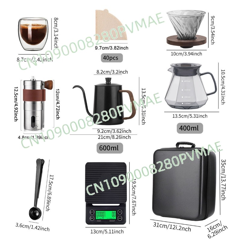 Conjunto de café para preparo  - Coffee Equipment Gift avaliação e preço